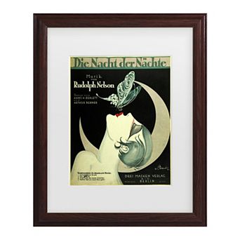 Art Deco Music Sheet Framed Wall Art