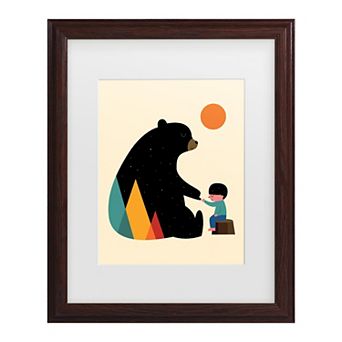 Lightning Tree I Bear Framed Wall Art