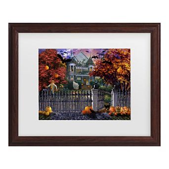Halloween House Framed Wall Art