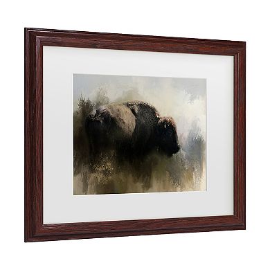 Abstract American Bison Framed Wall Art