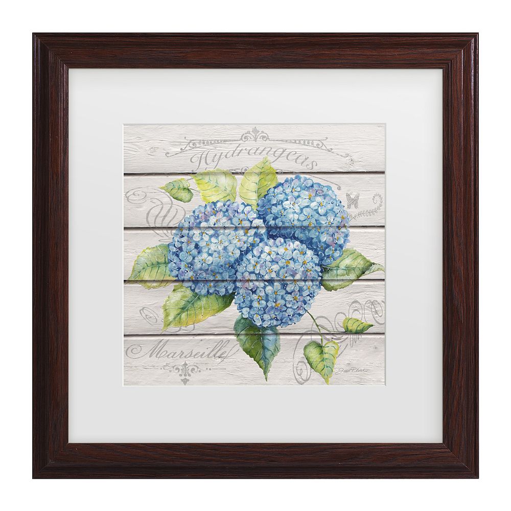BLUE HYDRANGEA SHADOWBOX FRAMED WALL ART main image 0