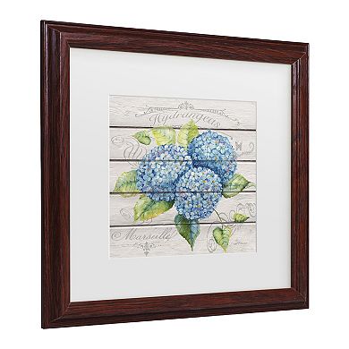 Blue Hydrangeas Framed Wall Art