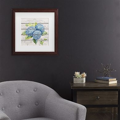 Blue Hydrangeas Framed Wall Art