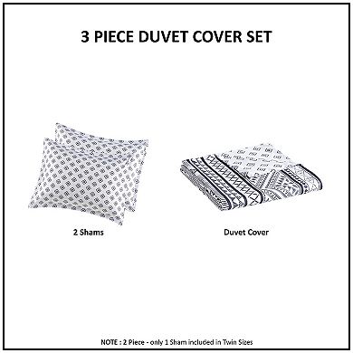 Intelligent Design Zoe Reversible Duvet Cover Set with Shams