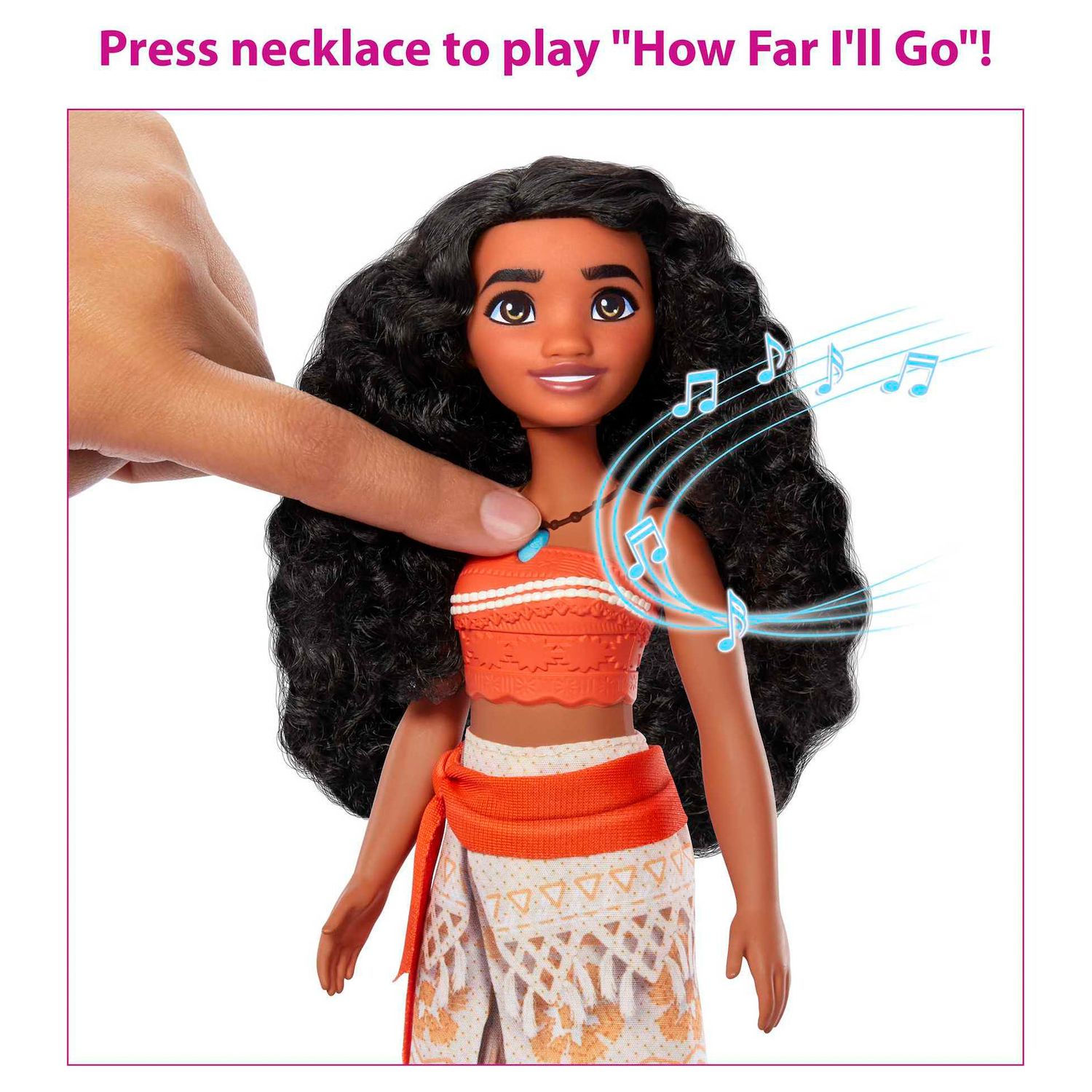 Disney Princess Singing Moana Doll By Mattel