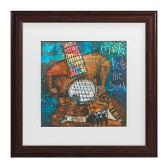 Trademark Fine Art Music Guitar Framed Wall Art