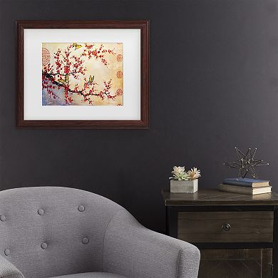 Trademark Fine Art Butterfly Blossoms Framed Wall Art