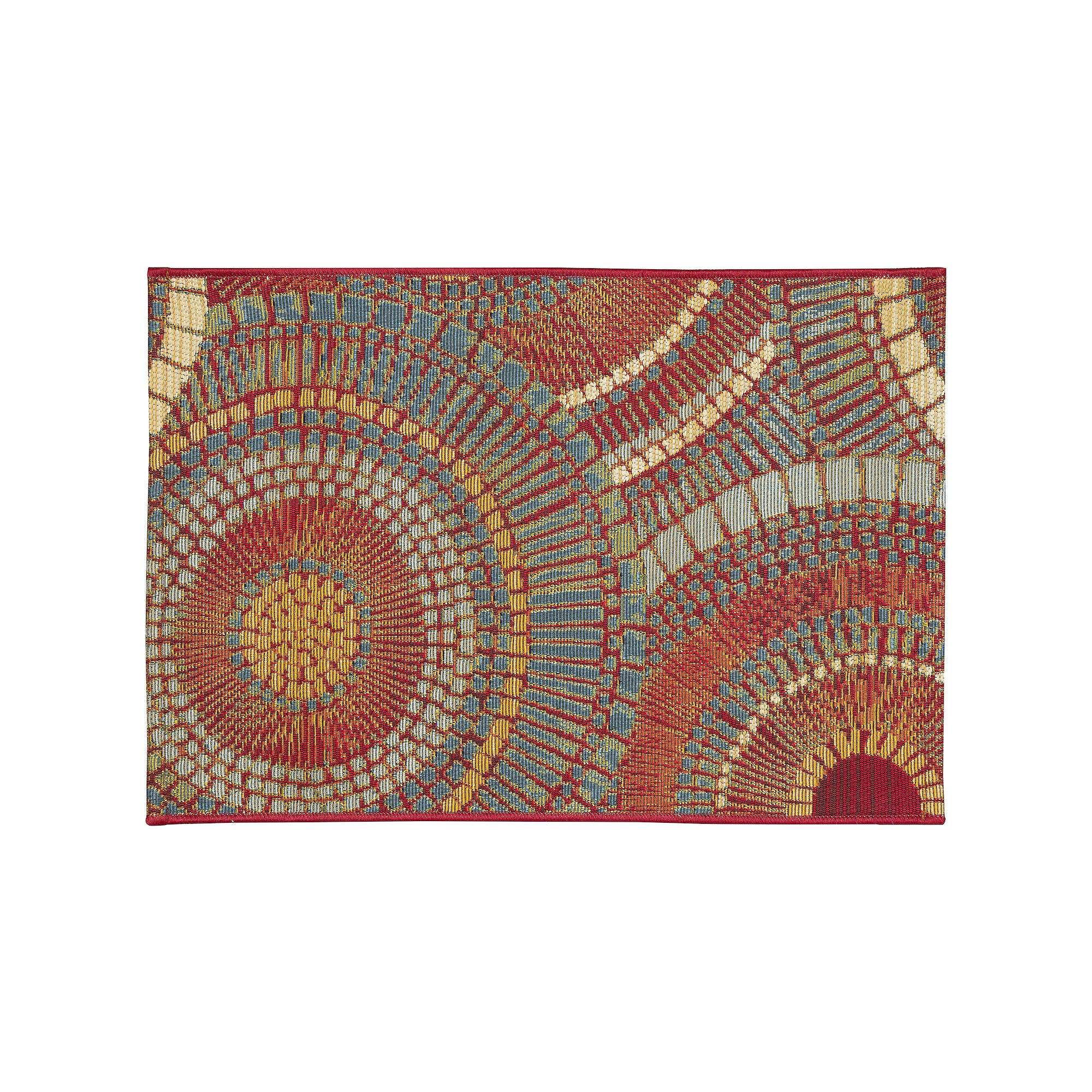 Liora Manne Esencia Circles Indoor Outdoor Mat, Saffron