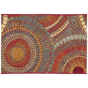 Liora Manne Esencia Circles Indoor Outdoor Mat