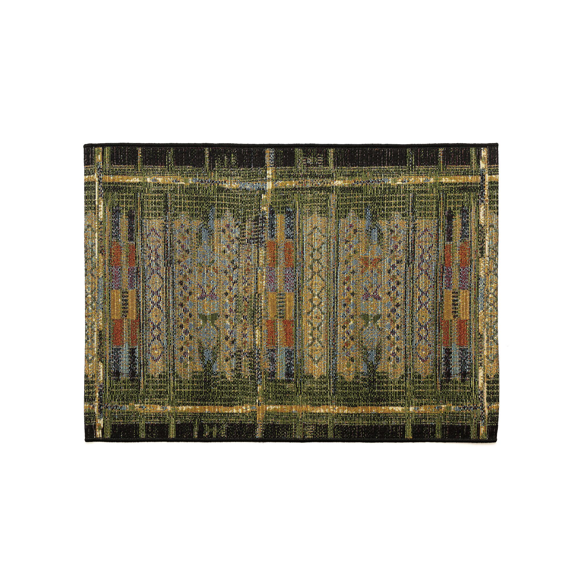 Liora Manne Esencia Tribal Stripe Indoor Outdoor Mat, Green