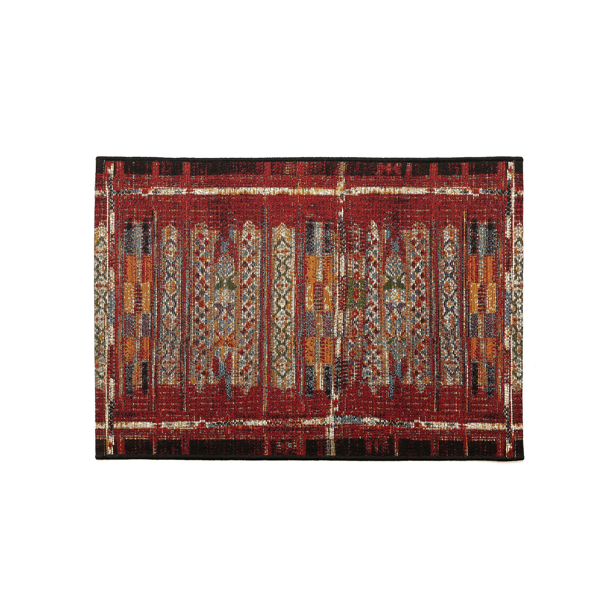 Liora Manne Esencia Tribal Stripe Indoor Outdoor Mat, Red