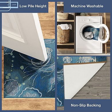 Liora Manne Esencia Jellyfish Indoor Outdoor Mat