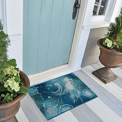 Liora Manne Esencia Jellyfish Indoor Outdoor Mat
