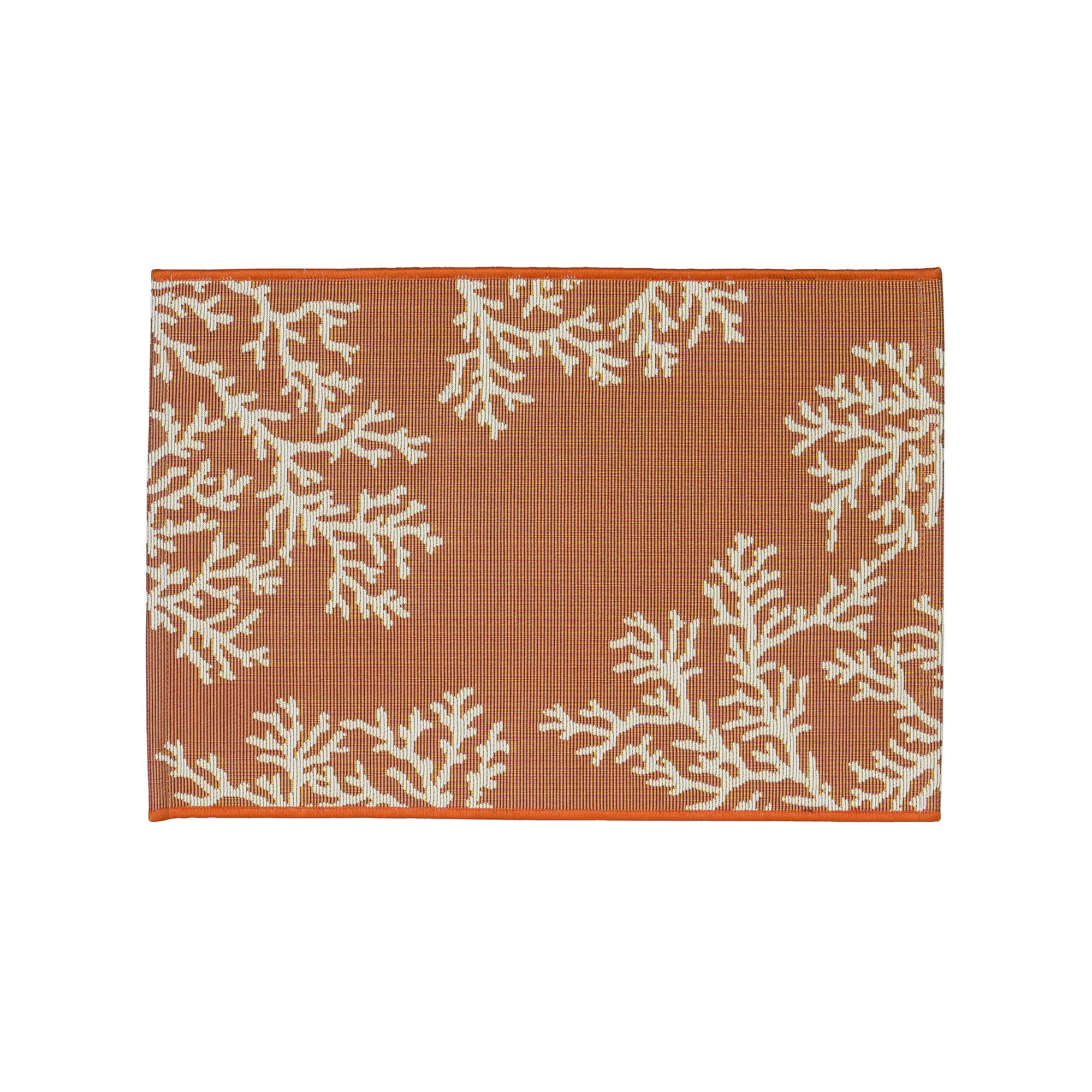 Liora Manne Esencia Coral Edge Indoor Outdoor Mat, Sunset