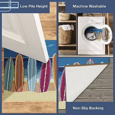 Liora Manne Esencia Surf Break Indoor Outdoor Mat