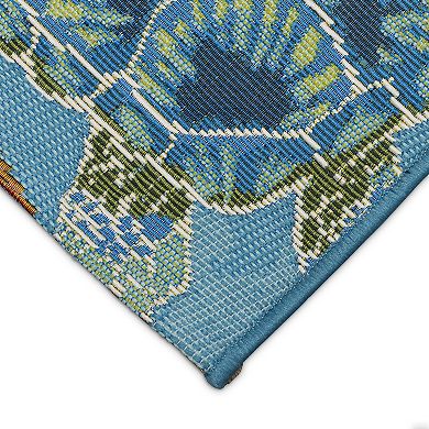 Liora Manne Esencia Sea Turtle Garden Indoor Outdoor Mat