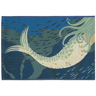 Liora Manne Esencia Mermaids Are Real Indoor Outdoor Mat