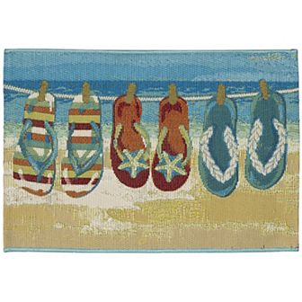 Liora Manne Esencia Flip Flops Forever Indoor Outdoor Mat
