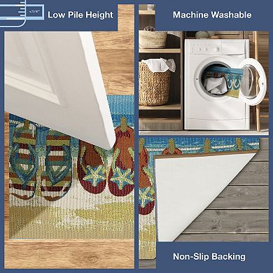 Liora Manne Esencia Flip Flops Forever Indoor Outdoor Mat
