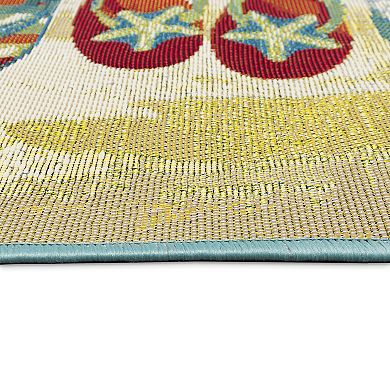 Liora Manne Esencia Flip Flops Forever Indoor Outdoor Mat