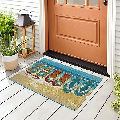 Liora Manne Esencia Flip Flops Forever Indoor Outdoor Mat