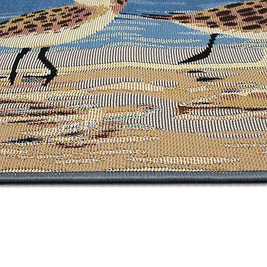 Liora Manne Esencia Sandpipers Indoor Outdoor Mat