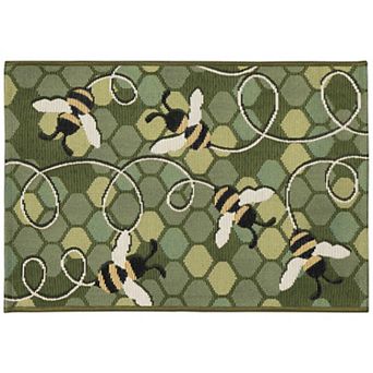 Liora Manne Esencia Bee Free Indoor Outdoor Mat
