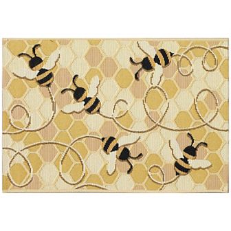 Liora Manne Esencia Bee Free Indoor Outdoor Mat