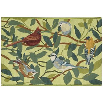 Liora Manne Esencia Birds Of A Feather Indoor Outdoor Mat