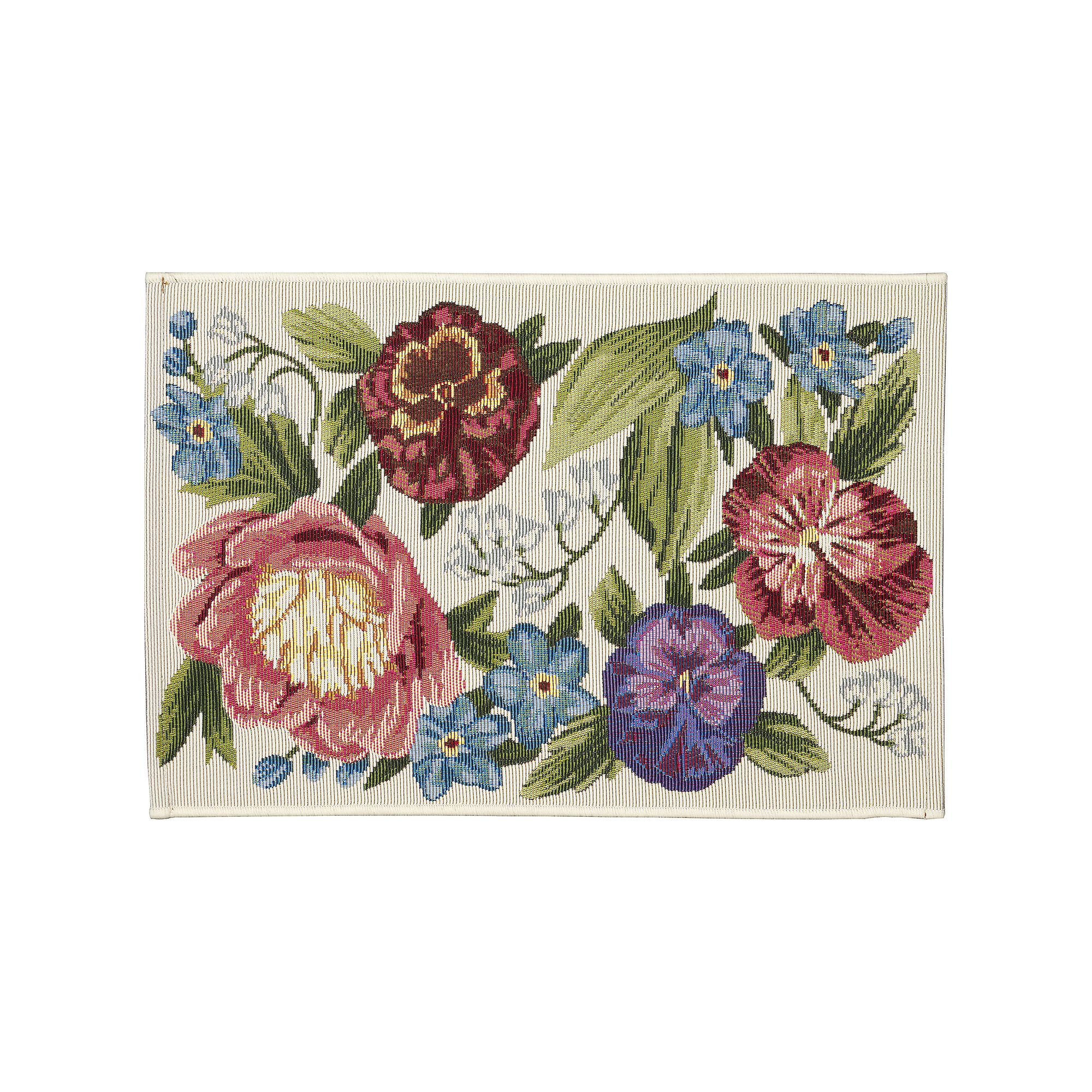 Liora Manne Esencia Secret Garden Indoor Outdoor Mat, Ivory