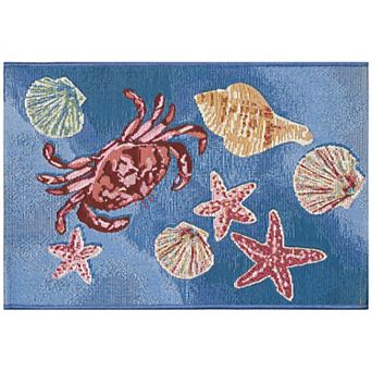 Liora Manne Esencia Shell We Dance Indoor Outdoor Mat