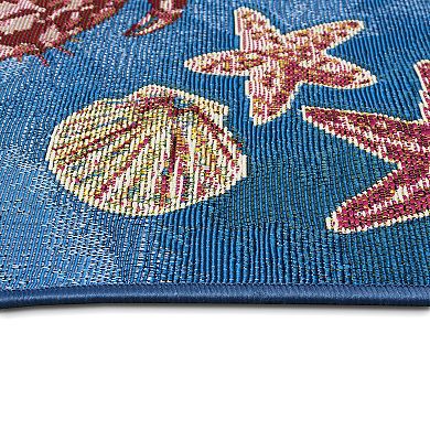 Liora Manne Esencia Shell We Dance Indoor Outdoor Mat