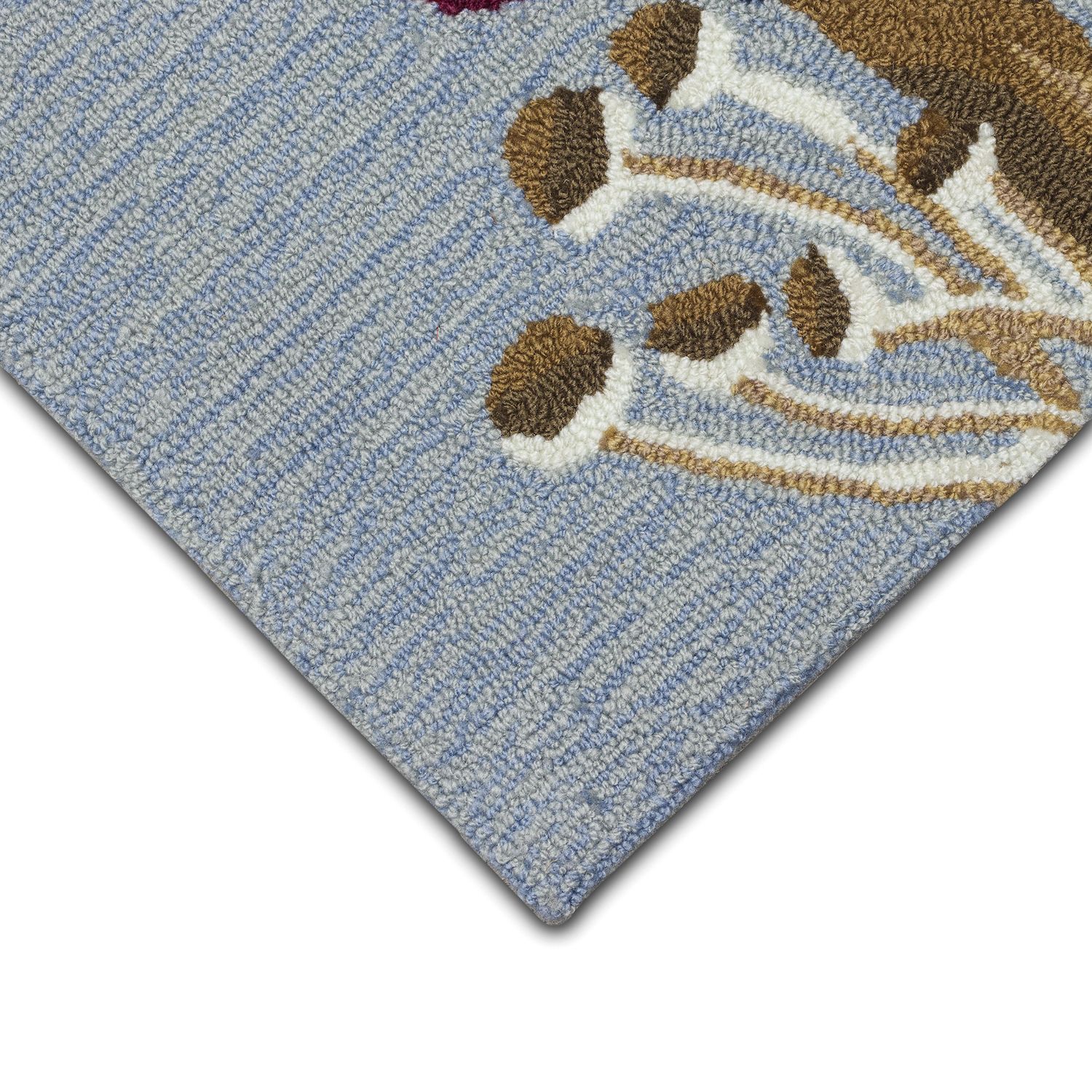 Liora Manne Handgetufteter Flächenteppich 'Willkommenszwerg' – 70x122 Cm, Blau, Für Indoor & Outdoor