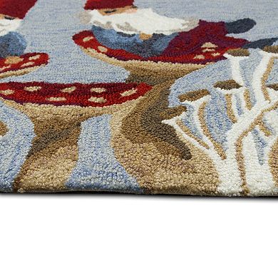 Liora Manne Frontporch Welcome Gnome Indoor Outdoor Rug