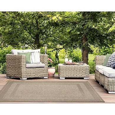 Liora Manne Orly Border Indoor Outdoor Rug