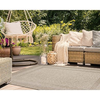 Liora Manne Orly Border Indoor Outdoor Rug