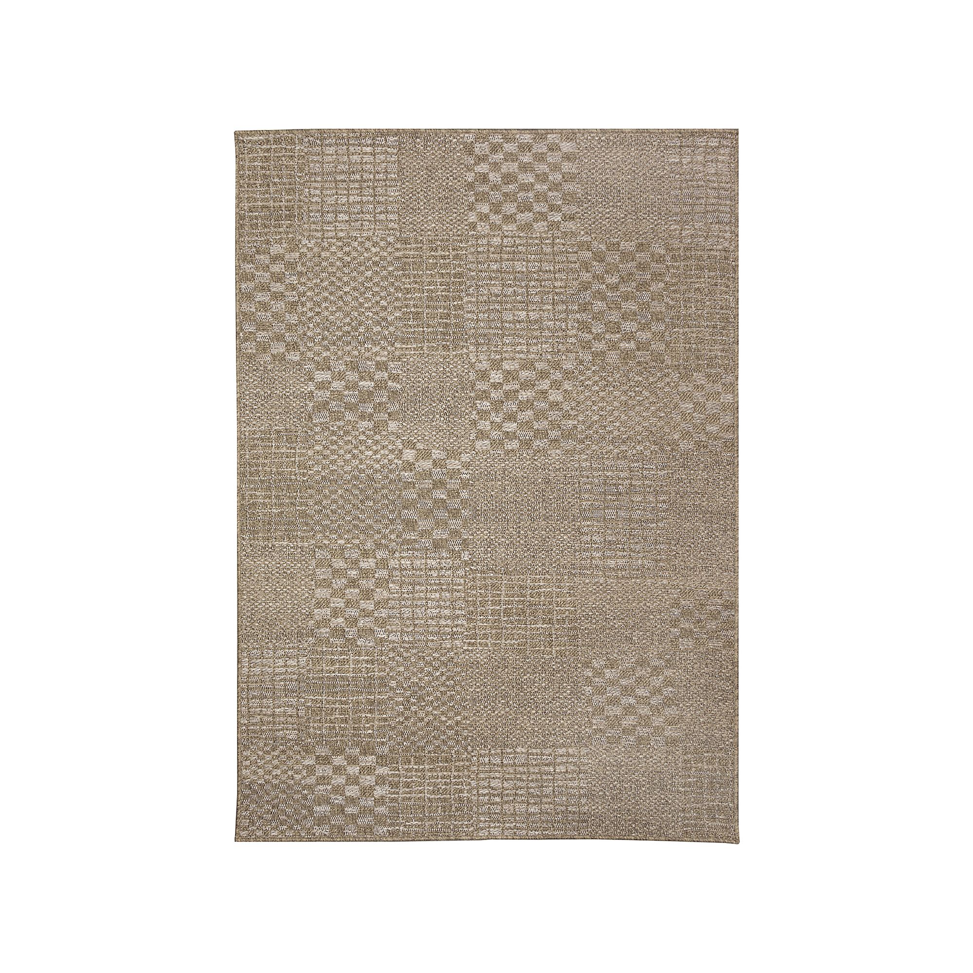 Liora Manne Orly Patchwork Indoor Outdoor Rug, Natural