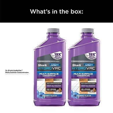 Shark HydroVac Multi-Surface Concentrate with Odor Neutralizer 2-Pack for Shark HydroVac 3-in-1 Cleaners