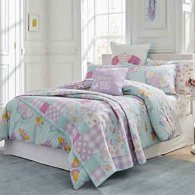 Lullabye Bedding Butterfly Fairy Euro Sham 2-Piece Set