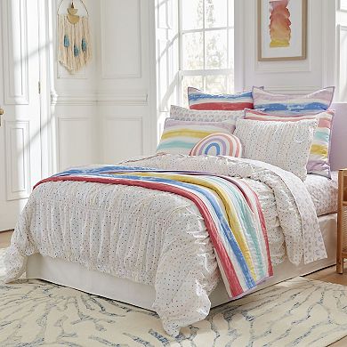 Lullabye Bedding Tiny Hearts Cotton Percale Duvet Cover Set