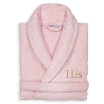 Men's Linum Home Textiles Turkish Cotton Embroidered ''His'' Terry Bathrobe