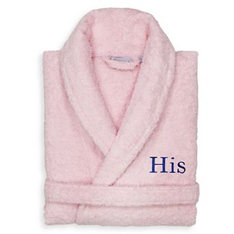 Men's Linum Home Textiles Turkish Cotton Embroidered ''His'' Terry Bathrobe