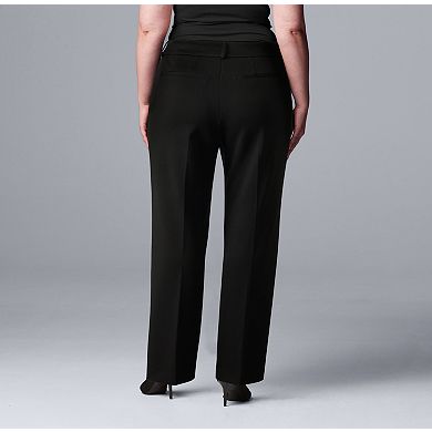 Plus Size Simply Vera Vera Wang High Rise Flare Trouser