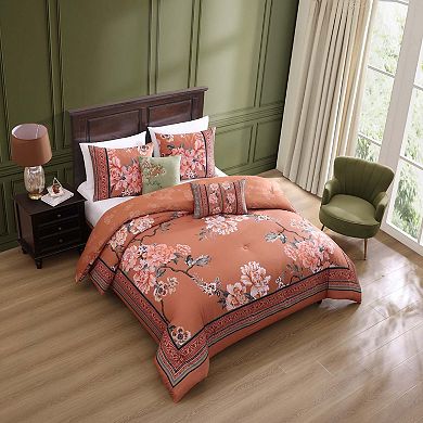Bebejan Rossana 100% Cotton 5-piece Reversible Comforter Set