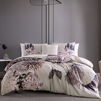 Bebejan Dahlia 100% Cotton Sateen 5 pc Reversible Comforter Set