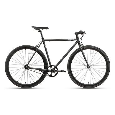 AVASTA 700C 50 In Single Speed Loop Fixed Gear Urban Commuter Fixie Bike, Black