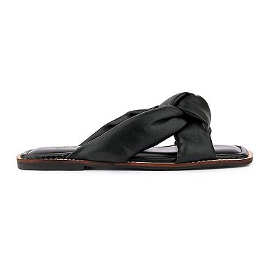 Rag & Co Chubs Women's Leather Slide Sandals