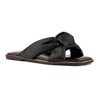 Rag & Co Chubs Women's Leather Slide Sandals