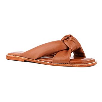 Rag & Co Chubs Women's Leather Slide Sandals