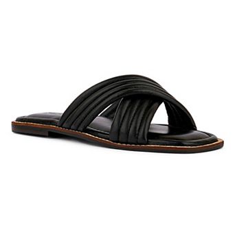Rag & Co Eura Women's Leather Slide Sandals